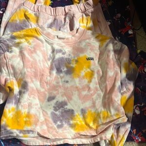 Vans Tie-Dye Track Pants and Joggers - Pink, Yellow, Purple